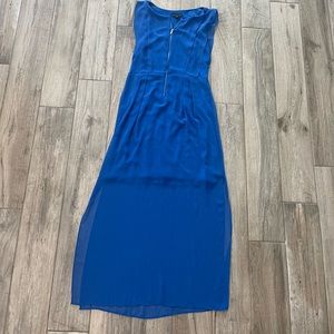 Sheer blue dress